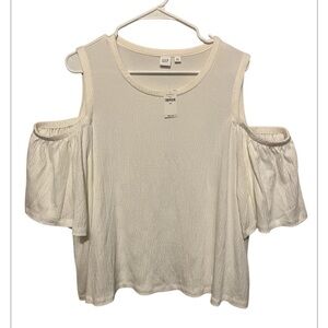 GAP COLD SHOULDER SHORT SLEEVE SHIRT